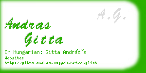andras gitta business card